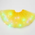 thumbnail image 1 of Nnhblu Women's LED Lights 3 Layer Of Stars Mesh Puffy Skirt Ballerina Skirtes Skirts for Women Discount Clearance Skirts for Women Trendy Yellow, 1 of 3