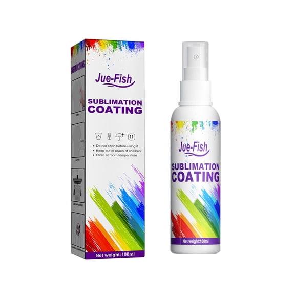 Nnndbs 100ml Sublimation Coating Spray for Cotton T Shirts, Quick Dry Super Adhesion Formula for All Fabric Polyester Canvas Wood, Waterproof High Gloss