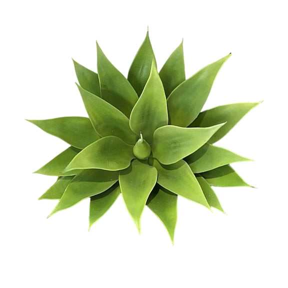Nnndbs 17.7 Inch Artificial Agave Succulent Plant, 25 Inch Faux Yucca with Realistic Spiky Leaves, UV Resistant Outdoor Fake Plant for Garden Patio