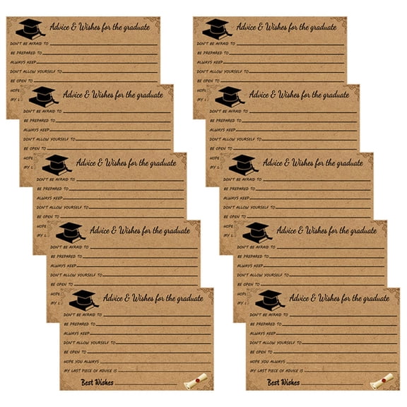 Nnndbs 20 Pack Graduation Invitation Cards with Kraft Paper Envelopes Class of 2026 Black Gold Mortarboard Design Folded Stationery for Party Commencement