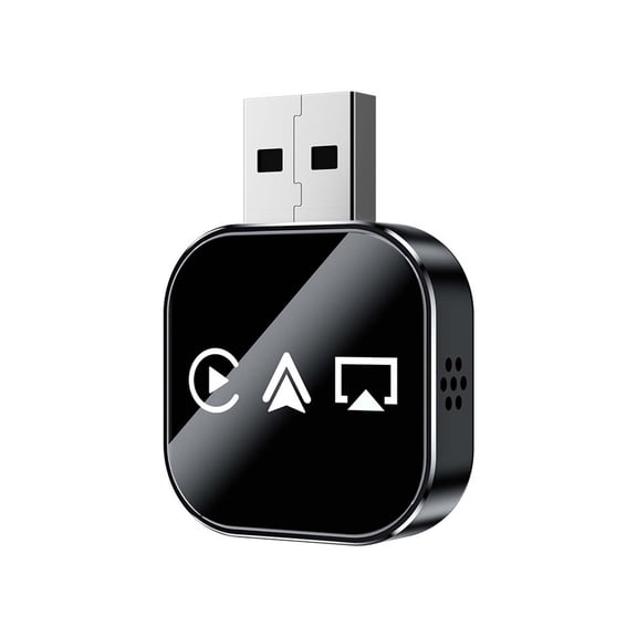 Nnndbs 3-in-1 Wireless CarPlay Adapter, Convert Wired to Wireless CarPlay & Android Auto, Plug & Play Car Dongle with Mirror Link, Bluetooth 5.0 Dual-Band WiFi for OEM Cars