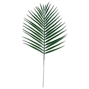 Nnndbs 39cm Artificial Areca Palm Leaf, Tropical Greenery Stem for Vase Arrangement, Lifelike Silk Palm Frond for Hawaiian Luau Wedding Beach Home Decor