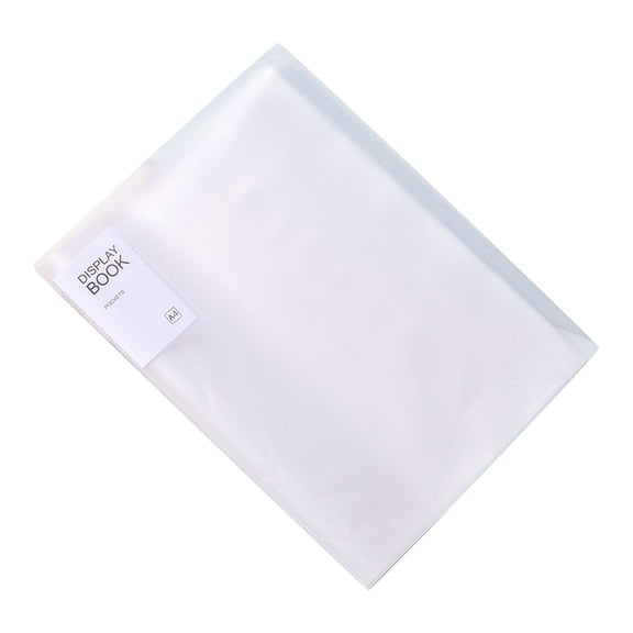 Nnndbs A4 Display Book with 20 Sleeves, Presentation Portfolio Folder with Sheet Protectors, Document Organizer for Office School, Artwork Certificate Storage