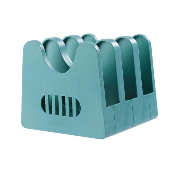 Nnndbs Adjustable Pot Lid Organizer for Cabinet 13x13cm, Expandable Pan Lid Rack 5 Tier, Space Saving Lid Holder for Pots Pans Bakeware Cookie Sheets