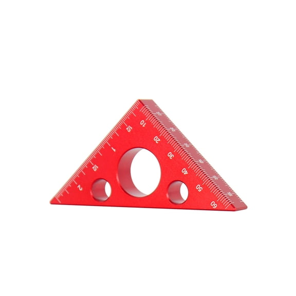 Nnndbs Aluminum Alloy 90-Degree Right Angle Ruler, 200mm x 130mm L-Square Try Square, High Precision Carpentry Tool for Woodworking, Measuring, Marking