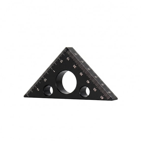 Nnndbs Aluminum Alloy Square Ruler, 90 Degree Right Angle Measuring Tool for Woodworking, Precision L Shape Carpenter Square for Layout and Marking