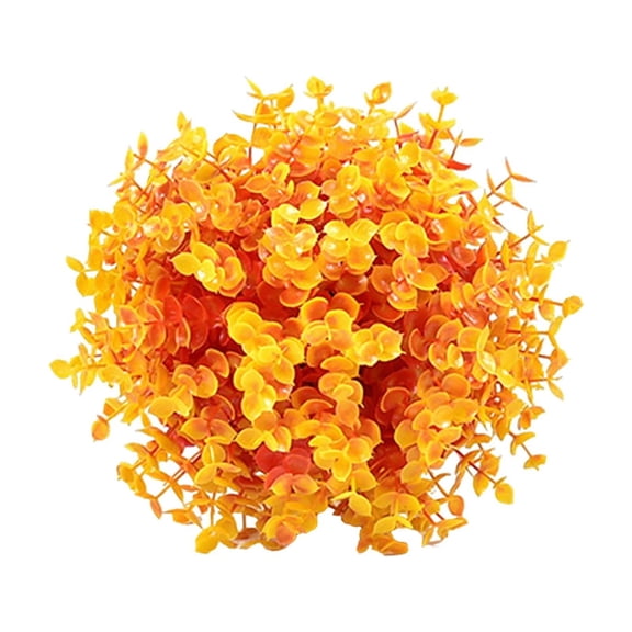 Nnndbs Artificial Eucalyptus Ball, 20cm Orange Topiary Ball with Lifelike Leaves, Faux Greenery for Indoor Outdoor Home Garden Porch Decoration`