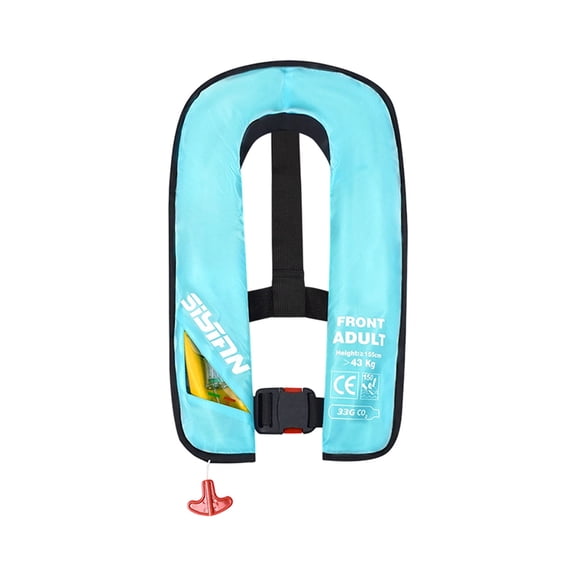 Nnndbs Automatic Inflatable Life Jacket for Adults, Self Inflating PFD Life Vest with CO2 Cartridge, Lightweight Compact for Kayak Fishing Boating