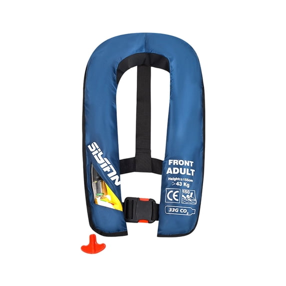 Nnndbs Automatic Inflatable Life Jacket for Adults, Self Inflating PFD Life Vest with CO2 Cartridge, Lightweight Compact for Kayak Fishing Boating