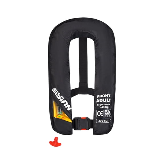 Nnndbs Automatic Inflatable Life Jacket for Adults, Self Inflating PFD Life Vest with CO2 Cartridge, Lightweight Compact for Kayak Fishing Boating