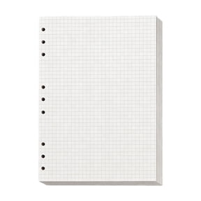 Nnndbs B5 Loose Leaf Filler Paper 45 Sheets, 9-Hole Grid Refill Paper for Binder, Planner & Notebook Use