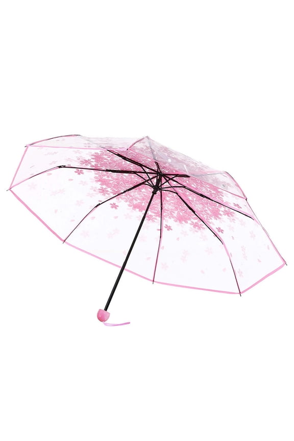 Clear Bubble Umbrella, Transparent Rain Umbrella with Dome Canopy, Lightweight Windproof See Through Umbrella for Women Men Travel Outdoor
