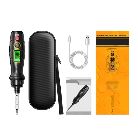 Nnndbs Digital Voltage Tester Pen, Non-Contact AC/DC Voltage with LCD Display, Smart Electrical Test Pencil for Circuit & Live Wire Detection