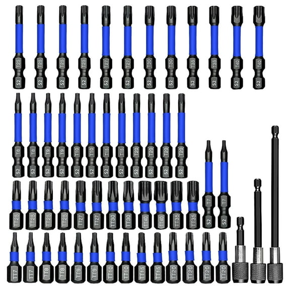 Nnndbs Drill Strong Magnetic Industrial Precision Extended Torx Bit Set, Heavy Duty Nut Driver Kit with Quick-Change for Power Tools