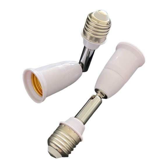 Nnndbs E27 to E27 Lamp Holder Extension Adapter, 360 Degree Swivel Light Socket Extender for Ceiling Bulb Fixture