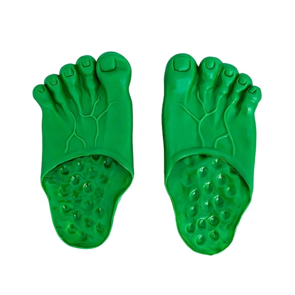 Nnndbs Funny Barefoot Feet Slippers, Realistic Big Toe Shoe Covers for Halloween Costume Cosplay Party Accessories