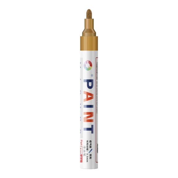 Nnndbs Gold Tombstone Marker Pen for Restoring Faded Grave Inscriptions, Oil Based Waterproof Paint Pen for Granite Marble Stone Metal, Quick Dry Gravestone Lettering Tool