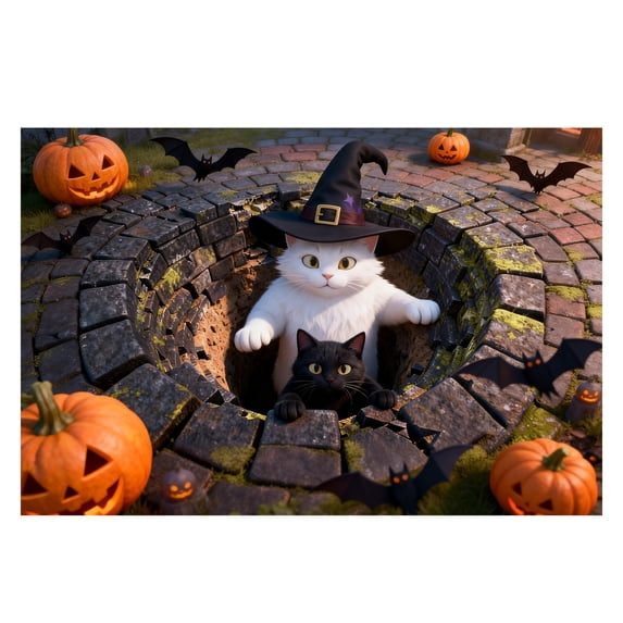 Nnndbs Halloween Optical Illusion Rug, 3D Visual Trap Floor Mat, Non Scary Carpet for Entryway Living Room Home Halloween Decor