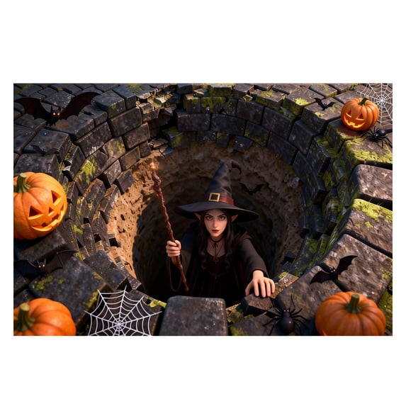 Nnndbs Halloween Optical Illusion Rug, 3D Visual Trap Floor Mat, Non Scary Carpet for Entryway Living Room Home Halloween Decor