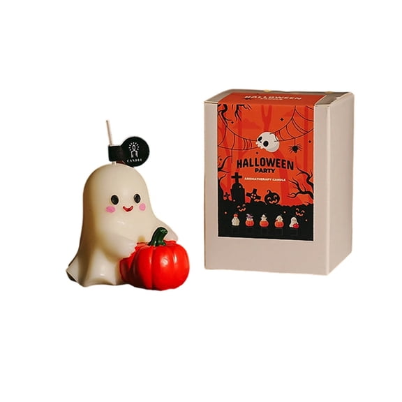 Nnndbs Halloween Scented Soy Wax Candle, Pumpkin Spice Aromatherapy Candle with Jack O Lantern Design for Fall Home Decor Party Gift`