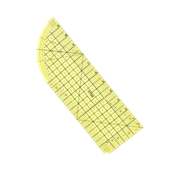 Nnndbs Heat Resistant Ironing Ruler for Sewing, Non-Slip Hot Hem Seam Allowance Ruler with Inch Scale for Quilting Fabric Folding Pressing