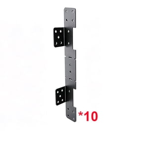 Nnndbs Heavy Duty Adjustable Stair Stringer Hanger Bracket, 18 Gauge Steel Deck Stair Connector for 2x10 2x12 Stringers, Concealed Support`
