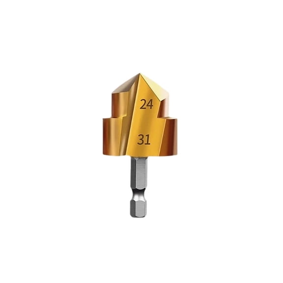 Nnndbs Heavy Duty Reamer Drill Bit Set, High Speed Steel Hole Enlarger Deburring Tool for Metal Pipe Plumbing Woodworking, Precision Step Reamer for DIY Projects