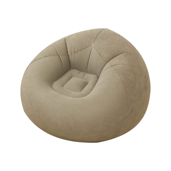Nnndbs Inflatable Lounge Sofa, Blow Up Chair Portable Air Sofa with Flocking, Foldable Inflatable Couch for Camping Bedroom Living Room Outdoor