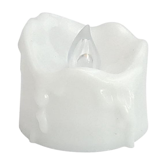 Nnndbs LED Flameless Electronic Candle with Timer - Warm White Flickering Tea Light, Battery Operated Decorative Night Light for Home, Wedding & Ambiance