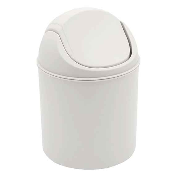 Nnndbs Mini Desktop Can with Flip Lid, Small Wastebasket for Office Desk Bathroom Vanity, Cute Table Garbage Bin for Bedroom Kitchen Car