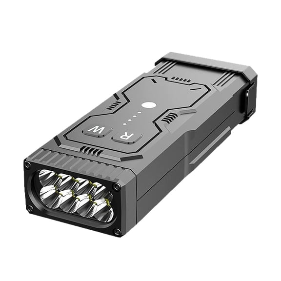 Nnndbs Multi Function Rechargeable LED Flashlight, USB C Flashlight with , 5 Lighting Modes Emergency Strobe Light for Camping Hiking Outdoor