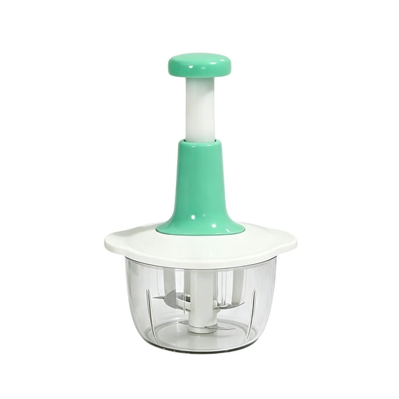 Nnndbs Multifunctional Vegetable Chopper, Manual Hand Pull Food Processor with 4 Blades, Onion Garlic Meat Grinder Slicer Dicer for Kitchen Salad Prep