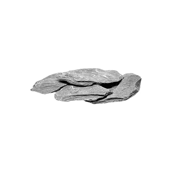 Nnndbs Natural Slate Decorative Stones, 1-8cm Gray Slate Rocks for Fairy Garden Aquarium Terrarium Bonsai Miniature Landscape Crafts