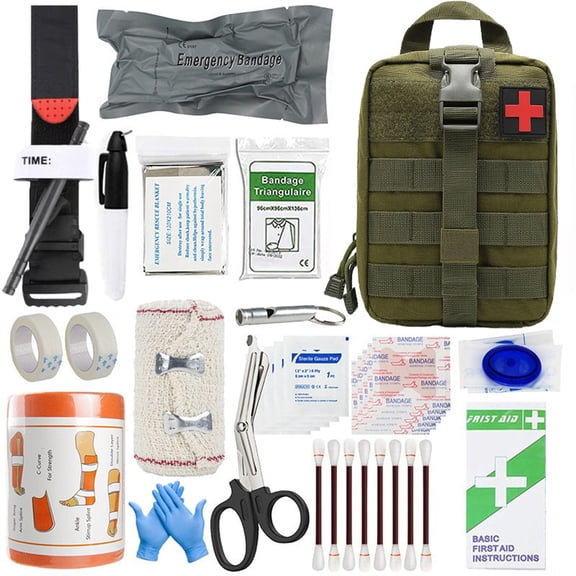 Nnndbs Outdoor Survival Tool Kit Emergency Gear, 290-Piece Camping Hiking Preparedness Set with Multi-Tool First Aid Essentials`