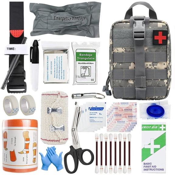 Nnndbs Outdoor Survival Tool Kit Emergency Gear, 290-Piece Camping Hiking Preparedness Set with Multi-Tool First Aid Essentials`