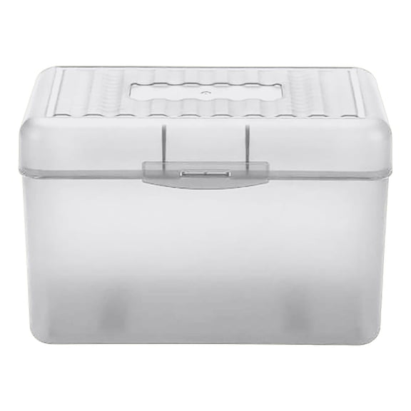 Nnndbs Index Card Storage Box, 3x5 Flash Card Holder Organizer with Flip Top, Notecard Recipe Card File Case for Office School Home