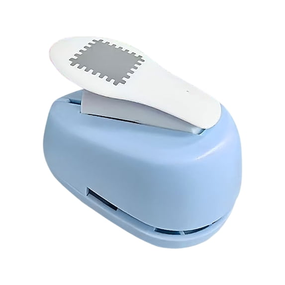 Nnndbs Rectangular Stamp Shape Paper Hole Puncher, Lever Action Craft Punch for Scrapbooking Card Making, Portable DIY Paper Punch Tool`