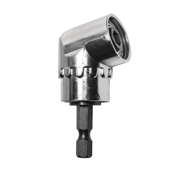 Nnndbs Right Angle Drill Attachment Corner Tool, 105 Degree Flexible Screwdriver Bit Adapter with 1/4 Hex Shank for Tight Space Drilling`