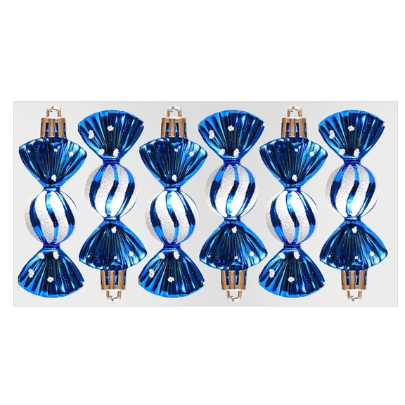 Nnndbs Shatterproof Blue and White Snowflake Christmas Ornaments, 12 Pack Plastic Hanging Tree Decorations for Christmas Tree Holiday Party Winter Home Decor