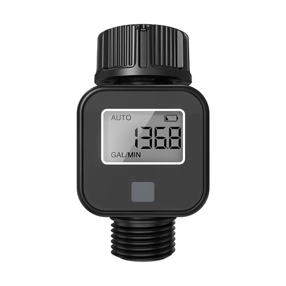 Nnndbs Smart Automatic Watering Flow Meter, Irrigation Controller Timer with Real-Time Monitoring for Garden Lawn