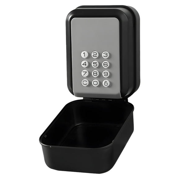 Nnndbs Smart Key Lock Box with Bluetooth & App Control, Outdoor Wall Mounted Key Safe with Keypad, Weatherproof Digital Lockbox for Keys`