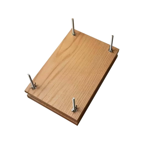Nnndbs Solid Wood Flower Press Kit, Large Wooden Plant Leaf Press for Dried Flowers, DIY Flower Preservation Craft Supplies for Adults Kids Nature Lovers