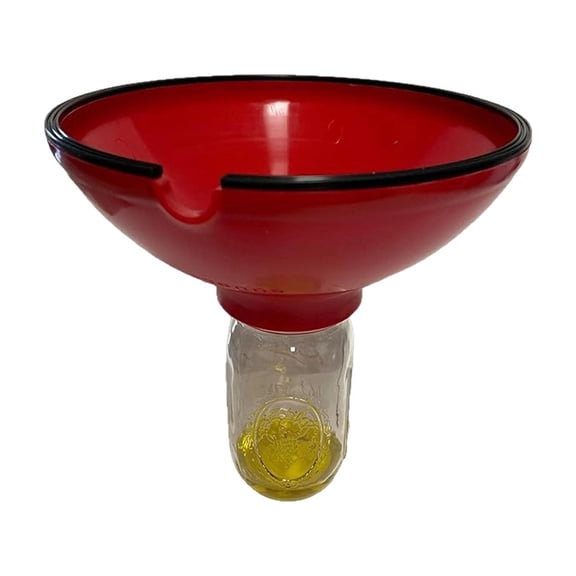 Nnndbs Stainless Steel Oil Separator Funnel, Kitchen Grease Strainer with Removable Filter, Cooking Oil Sediment Filtration Funnel for Home Restaurant Use