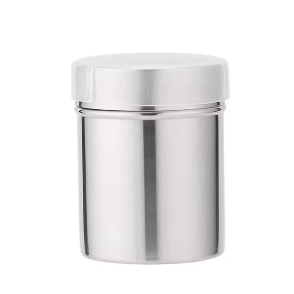 Nnndbs Stainless Steel Powder Shaker with Lid, Fine Mesh Flour Sifter Dispenser for Baking, Powdered Sugar Cocoa Cinnamon Spice Duster for Kitchen
