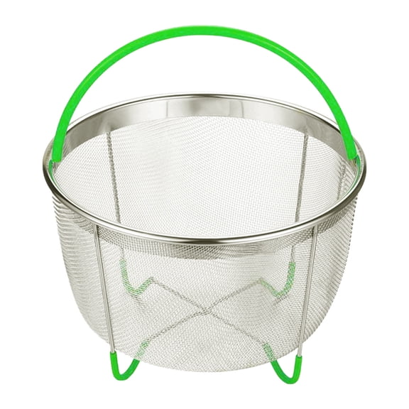 Nnndbs Stainless Steel Steamer Basket with Handle, Multipurpose Steaming Insert for Pots and Instant Pot, Vegetable Steamer Strainer for Cooking Pasta and Seafood
