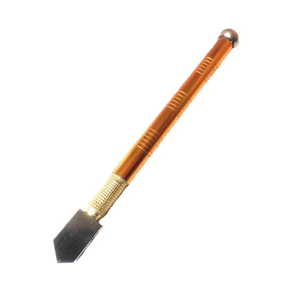 Nnndbs Pen Style Roller Glass Cutter, Tungsten Carbide Glass Scoring Tool with Tapping Ball for Ceramic Tile Mirror Cutting DIY Home Improvement