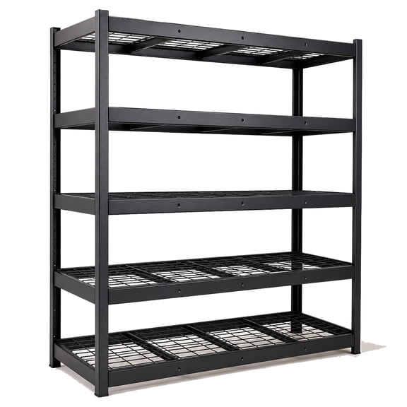 Nnovaroom 5-Tier Heavy Duty Metal Garage Shelving Unit,3300lbs,Adjustable Storage Shelves,55"W x 24"D x 84"H  for Garage, Warehouse, Basement, Pantry