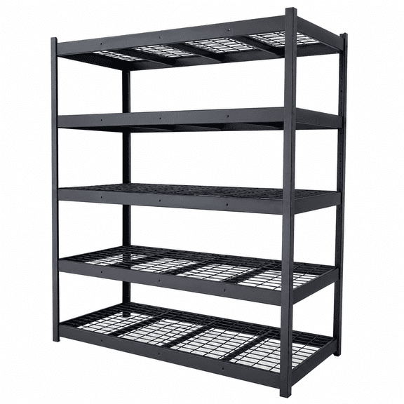 Nnovaroom Heavy Duty Garage Shelving, 5-Tier Metal Storage Rack, 3000lbs Shelf Capacity, Adjustable Shelving Units for Garage, Warehouse, Pantry & Basement Organizers 83" H x24" W x 55" D
