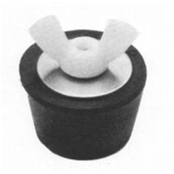 No.00 Rubber Expansion Winter Plug with Wingnut for 0.5 in. Pipe