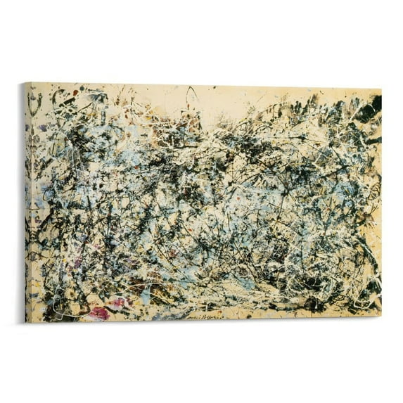 No. 1 (1948) by Jackson Pollock Painting Poster Posters Art Print Wall Photo Paint Poster Hanging Picture Family Bedroom Decor Gift 24x36inch(60x90cm)